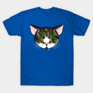 Black & White Galaxy Cat T-Shirt